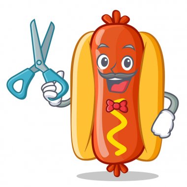 Sosisli sandviç çizgi film karakteri berber