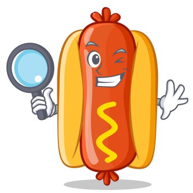 Dedektif sosisli sandviç çizgi film karakteri