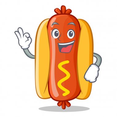 Tamam sosisli sandviç çizgi film karakteri