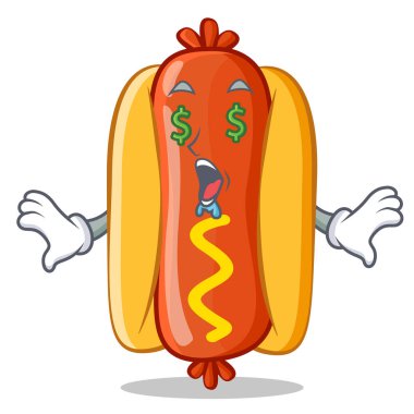 Para göz sosisli sandviç çizgi film karakteri