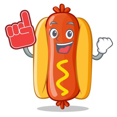 Köpük parmak sosisli sandviç çizgi film karakteri