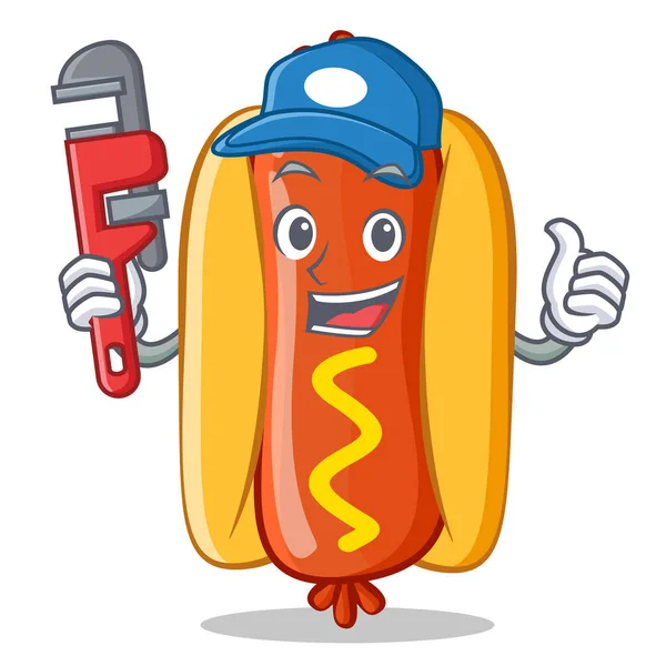 Tesisatçı sosisli sandviç çizgi film karakteri
