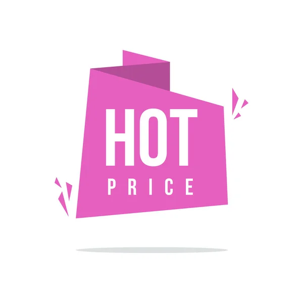 Rosa fundo preço etiqueta estilo oferta especial —  Vetores de Stock