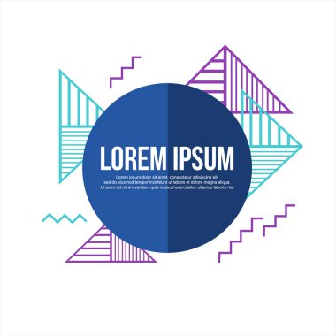 soyut geometrik desen ve arka plan çizgi stili