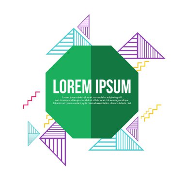 Geometrik arka plan modern stil tasarlamak