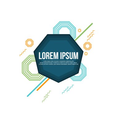 Geometrik arka plan modern tasarım stili