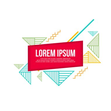 Koleksiyon stok soyut geometrik modern arka plan