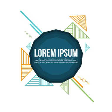 Koleksiyon soyut geometrik arka plan modern