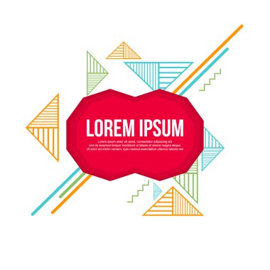 Koleksiyon hisse senedi soyut geometrik arka plan çizgi stili