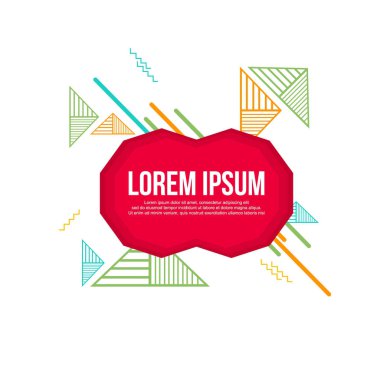 Geometrik arka plan çizgi stil tasarlamak