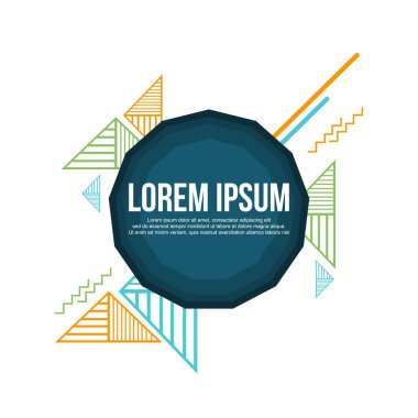 Geometrik arka plan çizgi stili koleksiyonu