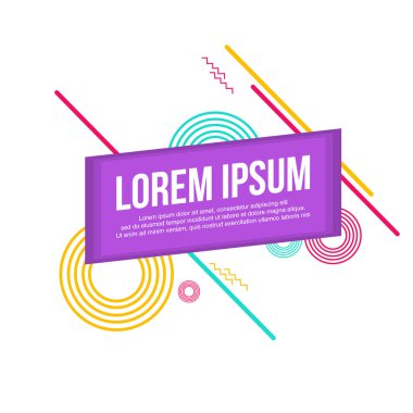 Koleksiyon soyut geometrik tasarım arka plan