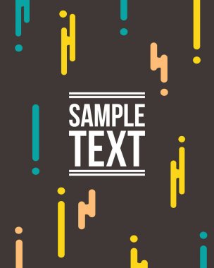 Siyah arka plan desen stili koleksiyonu