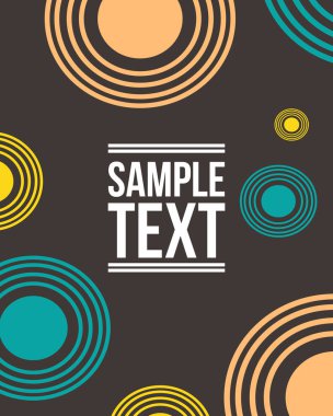 Siyah arka plan desen stili koleksiyonu