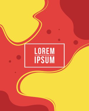 Sıvı kapak kırmızı sarı arka plan