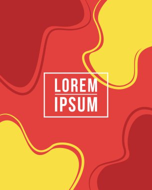 Sıvı kapak kırmızı sarı arka plan