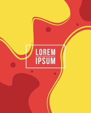 Sıvı kapak kırmızı sarı arka plan