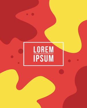 Sıvı kapak kırmızı sarı arka plan