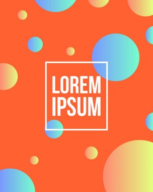 Bubble renkli arka plan stili