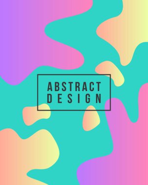 Stil renkli sıvı kapak arka plan