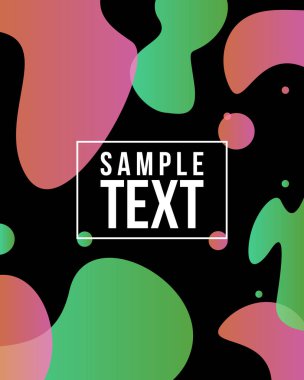 Sıvı kapak stili renkli arka plan