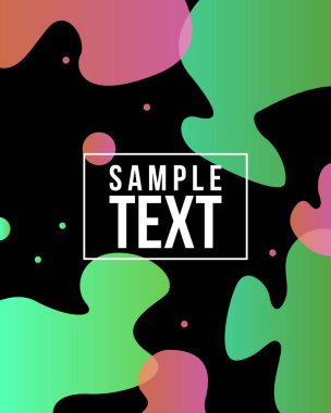 Sıvı kapak stili renkli arka plan