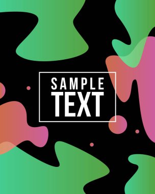 Sıvı kapak stili renkli arka plan