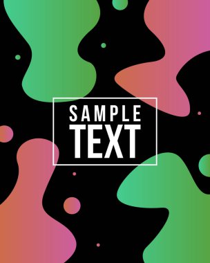 Sıvı kapak stili renkli arka plan