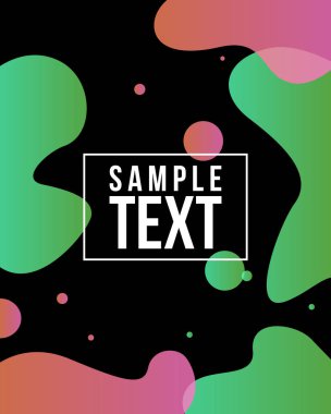 Sıvı kapak stili renkli arka plan