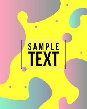 Sıvı kapak sarı arka plan ile renkli