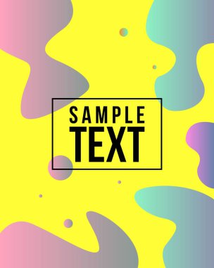 Sıvı kapak sarı arka plan ile renkli