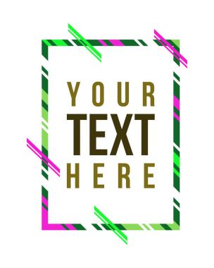 Vektör çerçeve sanat grafik hipsters stil beyaz arka planı için