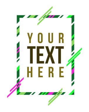 Vektör çerçeve sanat grafik hipsters stil beyaz arka planı için