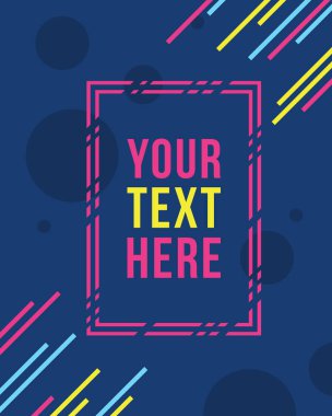 Koleksiyon stok çerçeve sanat grafik