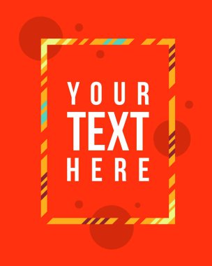 Vektör çerçeve hipsters modern arka plan için sanat grafik