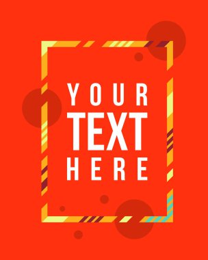 Vektör çerçeve hipsters modern arka plan için sanat grafik