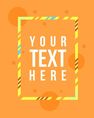 Vektör çerçeve hipsters modern koleksiyonu için sanat grafik