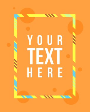 Vektör çerçeve hipsters modern koleksiyonu için sanat grafik