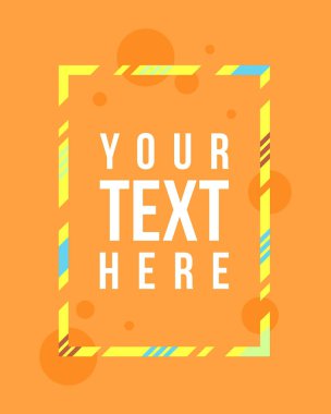 Vektör çerçeve hipsters modern koleksiyonu için sanat grafik