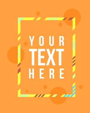 Vektör çerçeve hipsters modern koleksiyonu için sanat grafik