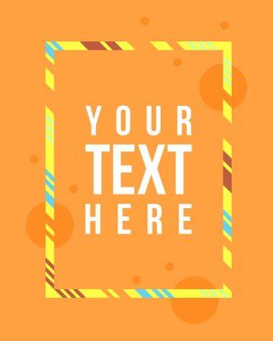 Vektör çerçeve hipsters modern koleksiyonu için sanat grafik