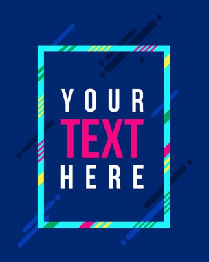 Vektör çerçeve hipsters arka plan için sanat grafik