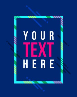 Vektör çerçeve hipsters arka plan için sanat grafik