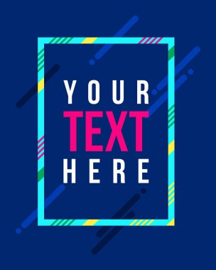 Vektör çerçeve hipsters arka plan için sanat grafik