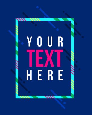 Vektör çerçeve hipsters arka plan için sanat grafik