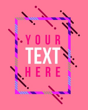 Vektör çerçeve hipsters dinamik stil için sanat grafik