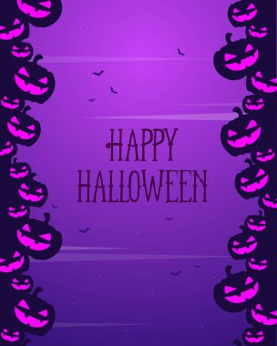 Cadılar Bayramı tebrik kartı stil koleksiyonu