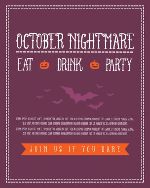 Cadılar Bayramı poster koleksiyonu stok Tasarla