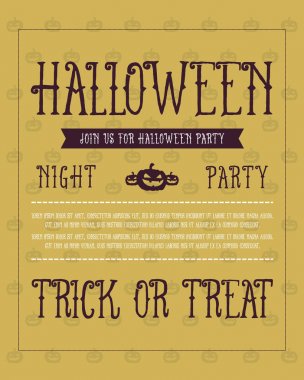 Cadılar Bayramı stil poster koleksiyonu