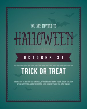 Cadılar Bayramı Tasarım poster koleksiyonu hisse senedi